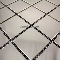 mosaico ducha acero cocina baño cm-regular 48 miroir