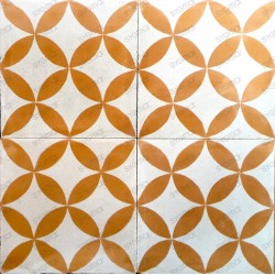 Cement tiles 1sqm model sampa-orange