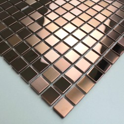 mosaïque en inox modèle FUSION CUIVRE