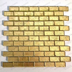 carreaux mosaique or en verre pour mur TESSA OR