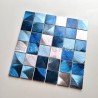 Malla mosaico aluminio muro cocina ducha y baño modelo CARSON BLEU