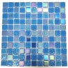 Tile glass mosaic wall mosaic kitchen and bathroom Habay Bleu