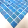 Tile glass mosaic wall mosaic kitchen and bathroom Habay Bleu