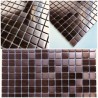 Sample of stainless steel mosaic tiles, Carto Cuivre model