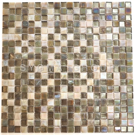 Glass mosaic for bathroom and shower tiles Mirta model