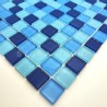 Wall and Floor Mosaic Tile in Azan Blue – Glossy and Modern Finish