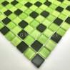 Azan Vert Mosaic - Baldosas de vidrio verde para baño y cocina