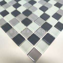 Gray and White Mosaic Tile – Ideal for Kitchen Backsplash & Shower