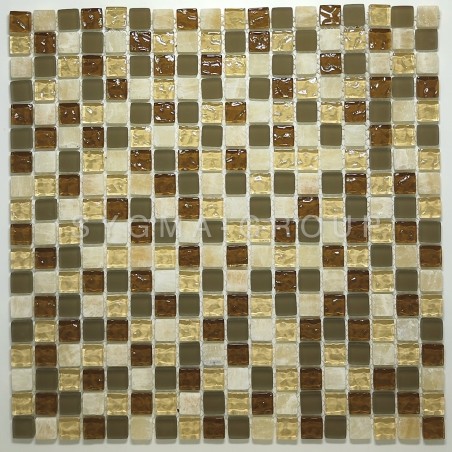 Glass and Marble Mosaic – Elegant Tile for Bathroom and Shower