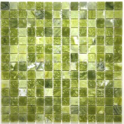 Elba: Azulejos de Mosaico en Mármol Verde – Diseño y Durabilidad