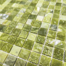 Elba: Luxurious Green Marble Mosaic Tiles – Perfect for Any Interior