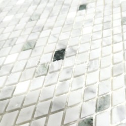 Diamond-shaped marble mosaic sheet for backsplash and floor