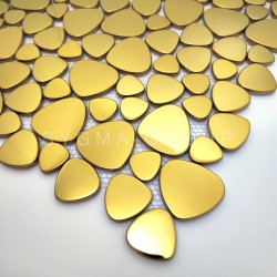 Fidji Gold mosaic for shower floor and wall